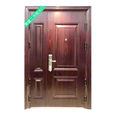 Conventional two-way fire door