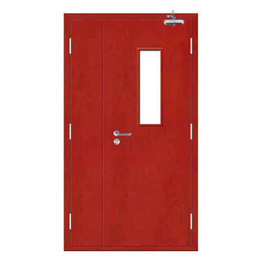 Steel wooden fire door