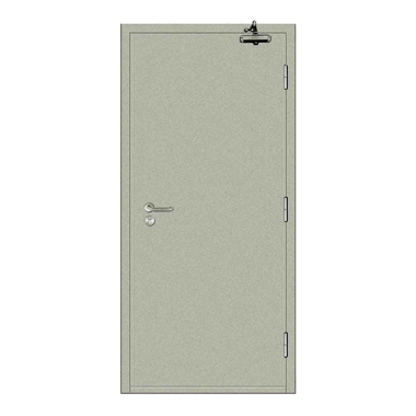 Steel wooden fire door